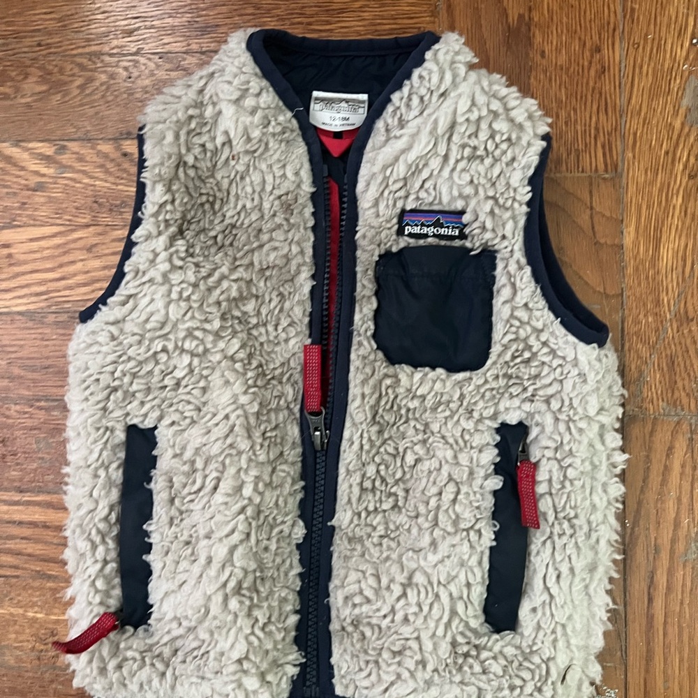 Patagonia Baby Retro-X vest in size 12-18 months